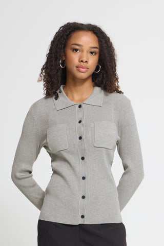 Cardigan - Luls Rib Polo Ca