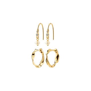 Boucles D'oreilles - Morin ensemble 2-en-1 (or)