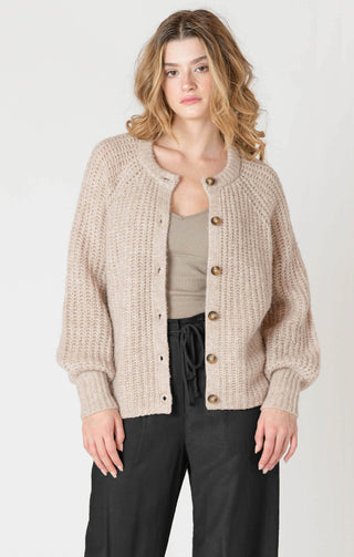Cardigan - Dex (Soft oat melange)