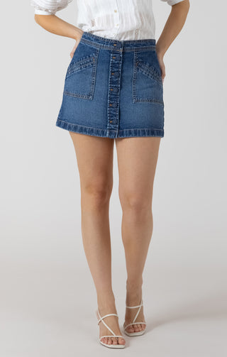 Jupe - Mini boutonnée denim (2725254)