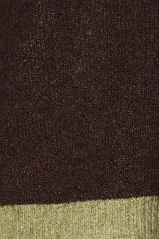 Cardigan en maille avec ourlet contrastant