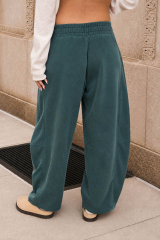 Pantalon de jogging à taille smockée