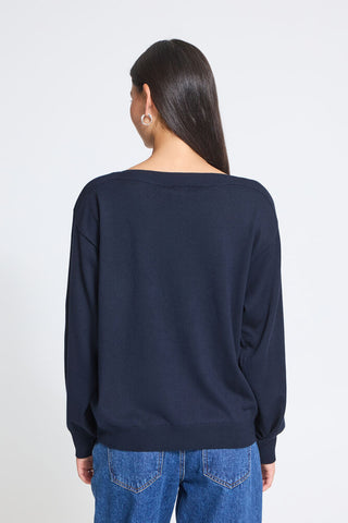 Pull - Luls Boat neck (Total eclipse)