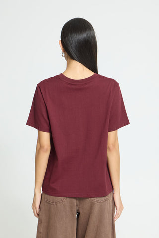 T-Shirt - Palmer Loose (zinfandel)