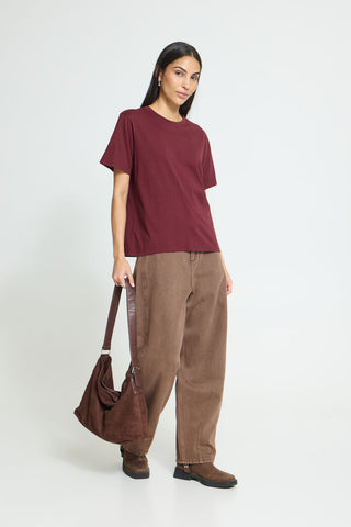 T-Shirt - Palmer Loose (zinfandel)