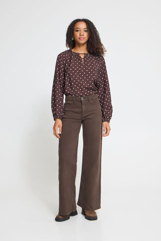 Pantalon - Ziggy Wide PA (Coffee bean)