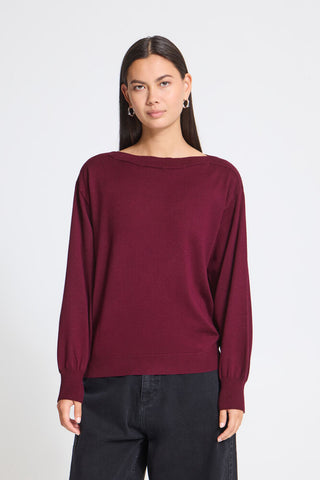 Pull - Luls Boat neck (Rhododendron)