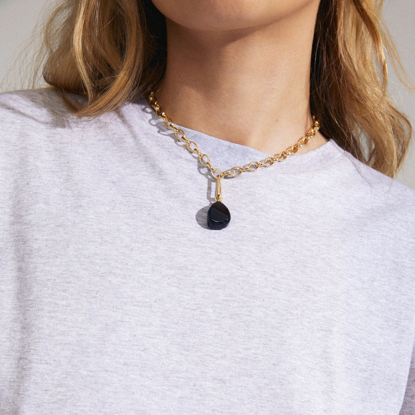 Breloque - Charm (Black agate)