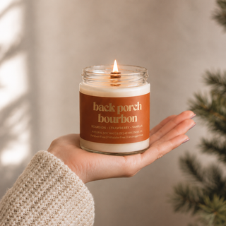 BOURBON DU PORCHE ARRIÈRE | BOUGIE EN CIRE DE SOJA 8 OZ |