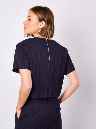 Top court - Pinestripe (Navy)