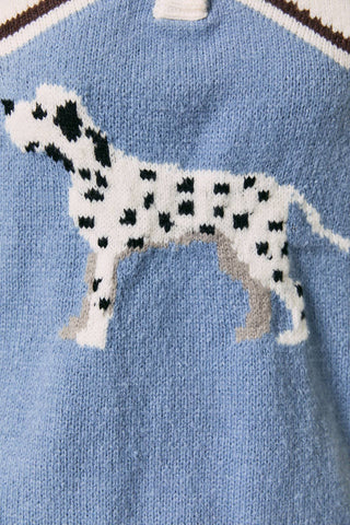 Pull à col à manches longues avec imprimé dalmatien