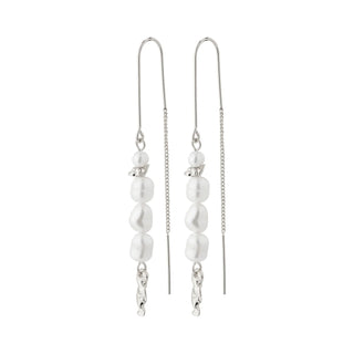 Boucles d'oreilles avec chaine de perles - Berthe