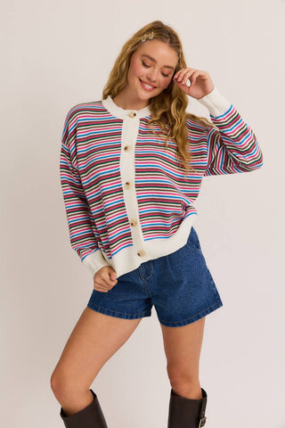 Cardigan - Simone (Color stripe)