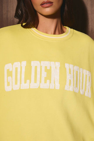 Sweat-shirt « golden hour »