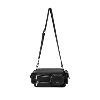 Nova - Sac à bandoulière végan recyclé - Noir texturé