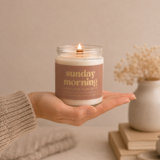 DIMANCHE MATIN | BOUGIE EN CIRE DE SOJA 8 OZ |