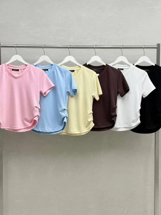 T-shirt cintré à encolure en V