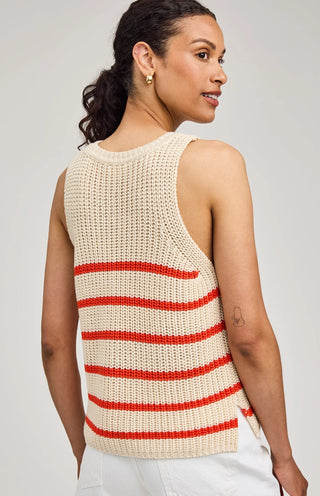 Top - Andrea (Grenadine Stripe)
