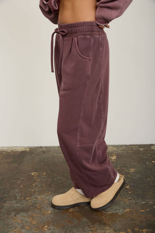 Pantalon de jogging à taille smockée