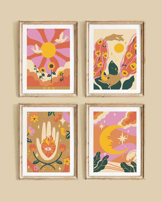 Coffret créatif - Kit de peintures à numéros (Ambiance Astrale)