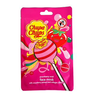 Masques visage en tissu Chupa Chups — Fraise, hydratants — Fraise