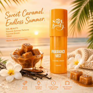 Brume parfumée SOL Beauty – Caramel salé et vanille – 145 ml