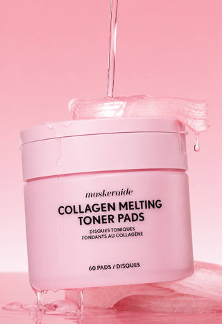 Pads tonifiants fondants au collagène | Glissez. Faites fondre. Rayonnez.