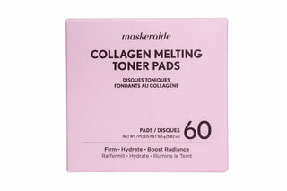Pads tonifiants fondants au collagène | Glissez. Faites fondre. Rayonnez.