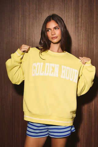 Sweat-shirt « golden hour »