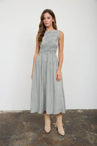 Robe midi sans manches