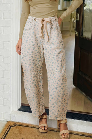 Jean LAS taille nouée florale à œillets