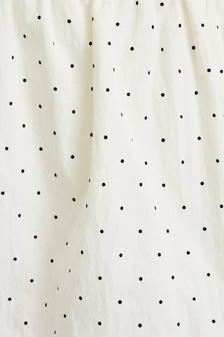 JUPE À POIS MI-HAUTE AVEC SHORT INTÉGRÉ