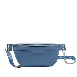 Sac à bandoulière Brooklyn - Sac de ceinture végétalien recyclé - Bleu sourd"