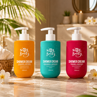 Crèmes de douche aux parfums variés — caramel salé et vanille