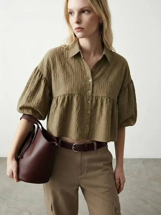 Blouse d'été boutonnée