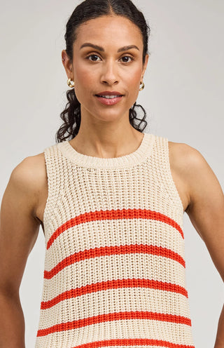 Top - Andrea (Grenadine Stripe)