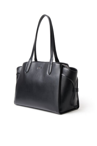 Le Clothilde – Sac fourre-tout en cuir vegan noir