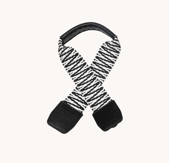 Ganse amovible pour sac de plage - Guitar strap (Black/White)