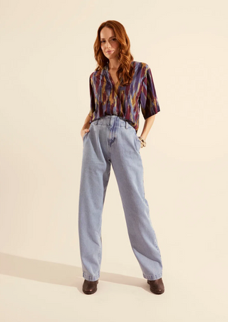 Denim - Wide leg jeans pants (Medium)