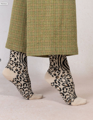Chaussettes - Laine fine peau de bête (Parchemin)