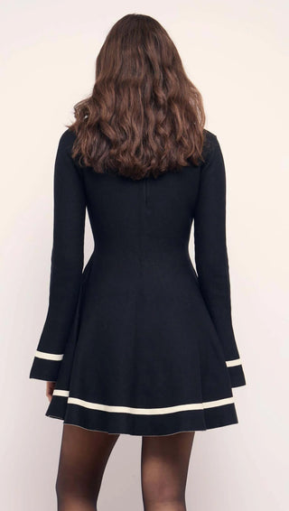 Robe - Emelie (Black/cream)