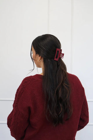Pince à cheveux - Cherry red (XL)