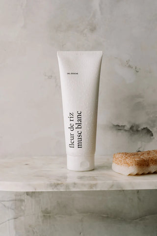 Gel douche - Fleur de riz et musc blanc