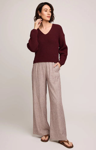 Pantalon - Ellie (Merlot stripe)