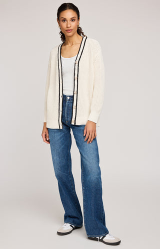 Cardigan - Viola (Cream)