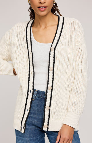 Cardigan - Viola (Cream)