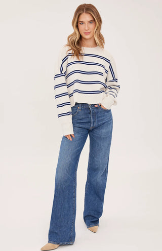 Top - Echo Stripe (Creme stripe)