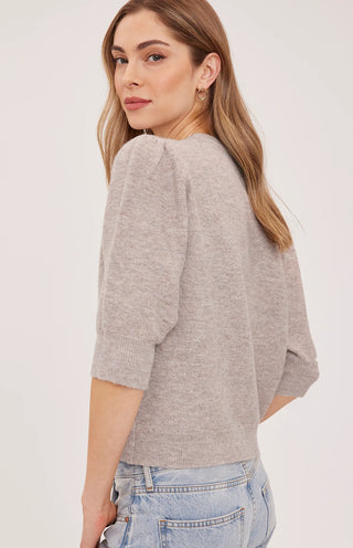 Cardigan - Hildi (Heather latte)