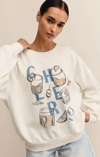 Crewneck - Cheers sunday (Sea salt)