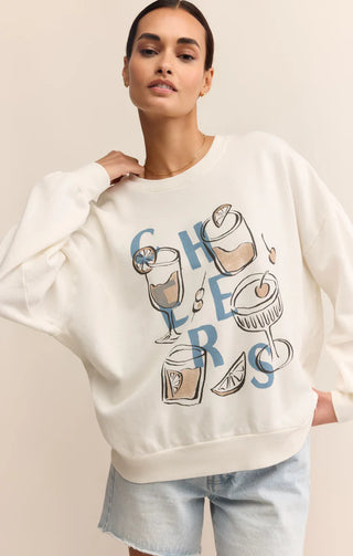 Crewneck - Cheers sunday (Sea salt)